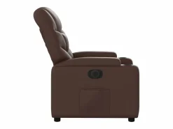 Sillón Relax|Sillón de relax | Silla | Sillón reclinable eléctrico de cuero sintético marrón SHL2013