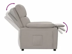 Sillón de relax | Silla | Sillón reclinable de tela gris taupe SHL8503 Topo Sale