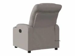 Sillón de relax | Sillón reclinable de masaje eléctrico tela gris taupe SHL4423^ Sale