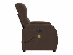 Sillón De Masaje|Sillón de relax | Sillón reclinable de masaje eléctrico tela de microfibra marrón SHL7910