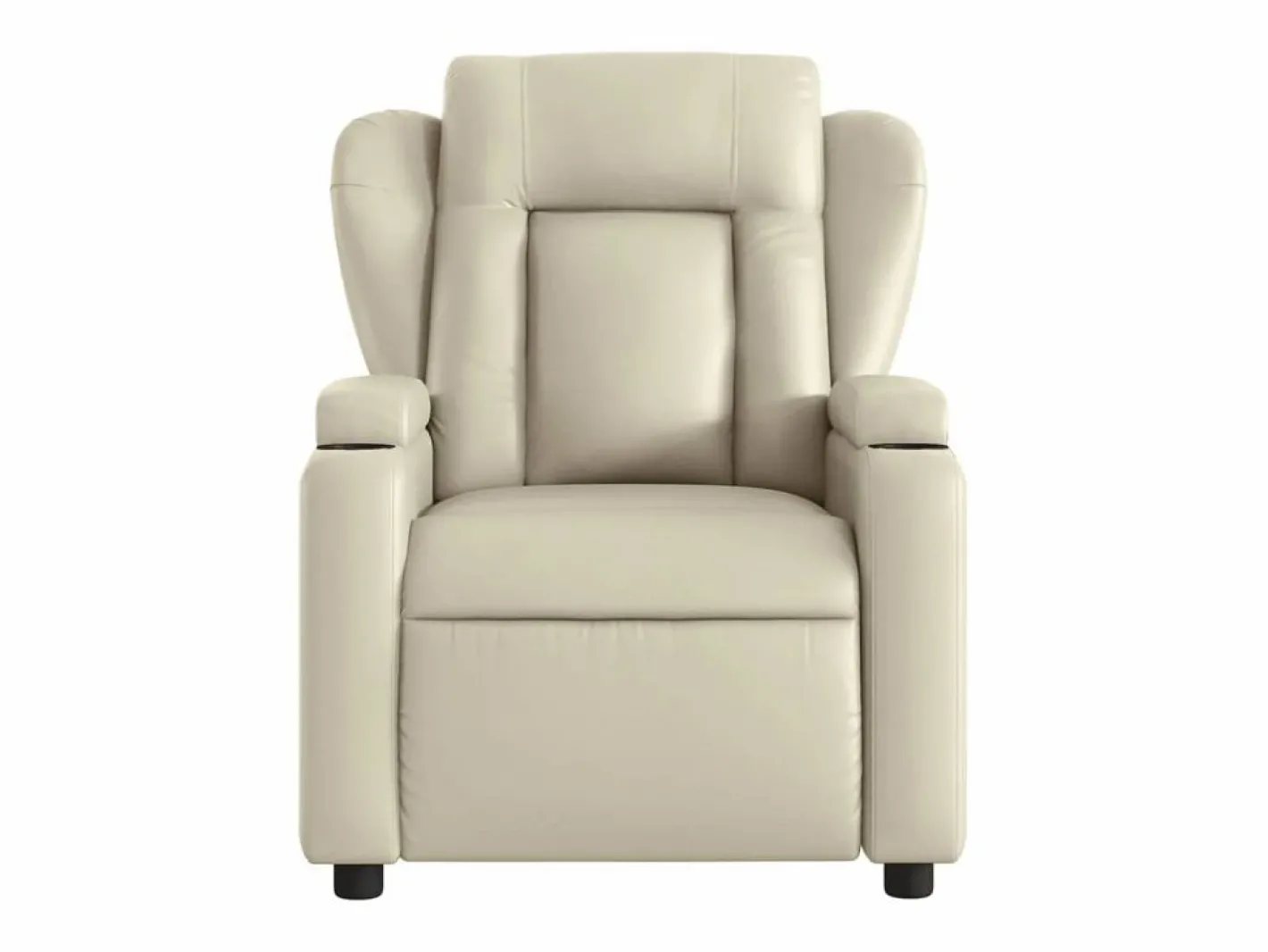 Sillón de relax | Sillón reclinable de cuero sintético SHL7022 Crema Best