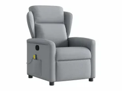 Sillón de relax | Sillón reclinable de masaje de tela claro SHL8240^ Sale