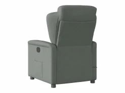 Sillón De Masaje|Sillón de relax | Sillón reclinable de masaje de tela gris oscuro SHL3509