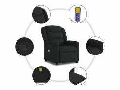 Sillón de relax | Sillón reclinable de masaje de tela SHL2116^