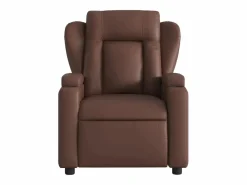 Sillón de relax | Sillón reclinable de cuero sintético marrón SHL6989^ Hot