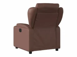 Sillón de relax | Sillón reclinable de cuero sintético marrón SHL6989^ Hot