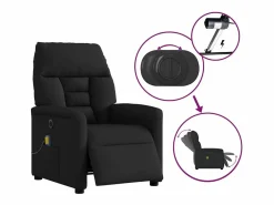 Sillón de relax | Sillón reclinable de masaje eléctrico tela SHL5819^ New