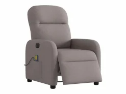 Sillón De Masaje|Sillón de relax | Sillón reclinable de masaje eléctrico tela gris taupe SHL2487