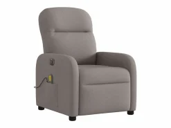 Sillón De Masaje|Sillón de relax | Sillón reclinable de masaje eléctrico tela gris taupe SHL2487
