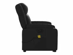 Sillón de relax | Sillón reclinable de masaje de pie cuero artificial SHL5134 Negro Outlet