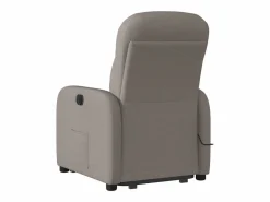 Sillón De Masaje|Sillón de relax | Sillón reclinable de masaje elevable tela gris taupé SHL2493