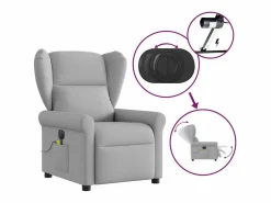 Sillón de relax | Sillón reclinable de masaje eléctrico tela nube SHL6141^ Outlet