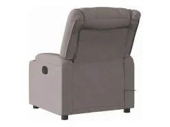 Sillón De Masaje|Sillón de relax | Sillón reclinable de masaje eléctrico tela gris taupe SHL9314