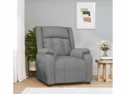 Sillón de relax | Sillón reclinable de tela claro SHL6956 Gris Sale
