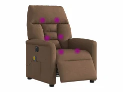Sillón De Masaje|Sillón de relax | Sillón reclinable de masaje eléctrico tela marrón SHL5106