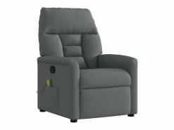 Sillón de relax | Sillón reclinable de masaje de tela gris oscuro SHL8722 Gris antracita Online