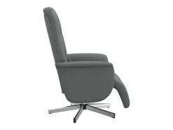 Sillón de relax | Sillón reclinable de masaje con reposapiés tela gris oscuro SHL4573^ Outlet
