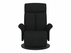 Sillón de relax | Sillón reclinable con reposapiés tela negra SHL5106^ Clearance