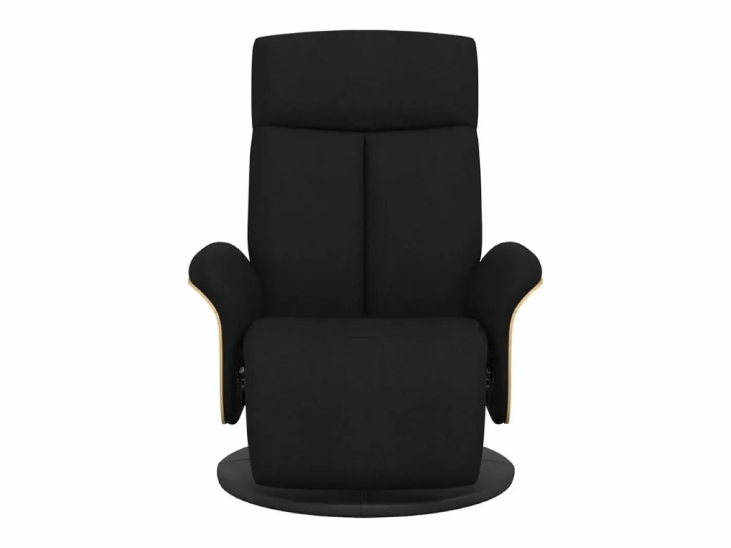 Sillón de relax | Sillón reclinable con reposapiés tela negra SHL5106^ Clearance