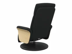 Sillón de relax | Sillón reclinable con reposapiés tela negra SHL5106^ Clearance