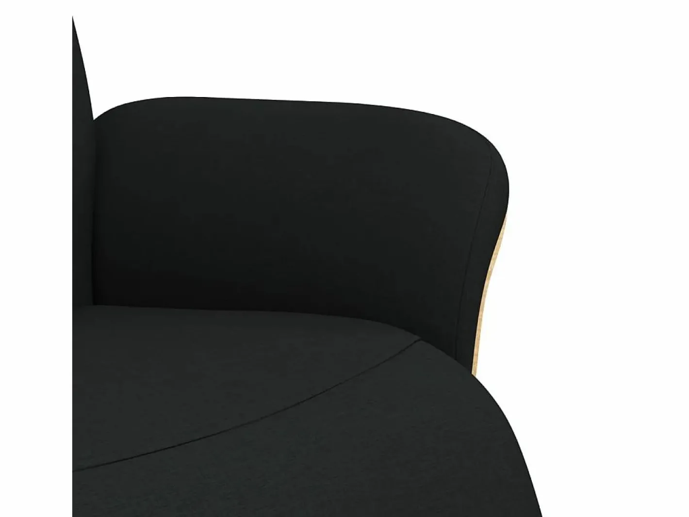 Sillón de relax | Sillón reclinable con reposapiés tela negra SHL5106^ Clearance