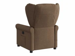 Sillón de relax | Sillón reclinable con masaje de tela marrón SHL2524^ Sale