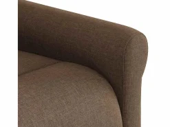 Sillón de relax | Sillón reclinable con masaje de tela marrón SHL2524^ Sale
