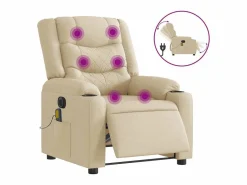 Sillón de relax | Sillón reclinable de masaje eléctrico tela color SHL9104^ Hot