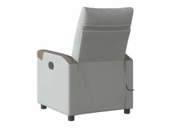 Sillón de relax | Sillón reclinable de masaje eléctrico tela nube SHL7511 Gris