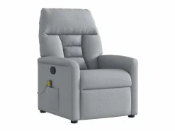 Sillón de relax | Sillón reclinable de masaje de tela claro SHL4300^ Outlet