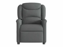 Sillón de relax | Sillón reclinable de masaje eléctrico tela gris oscuro SHL6422 Gris antracita Outlet