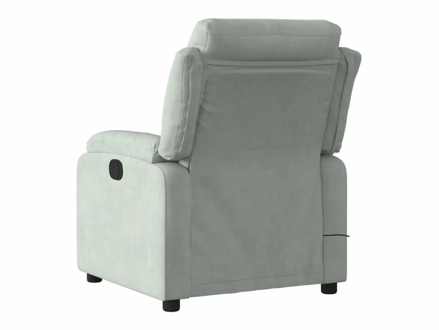 Sillón de relax | Sillón reclinable de masaje eléctrico terciopelo claro SHL5120^ Sale