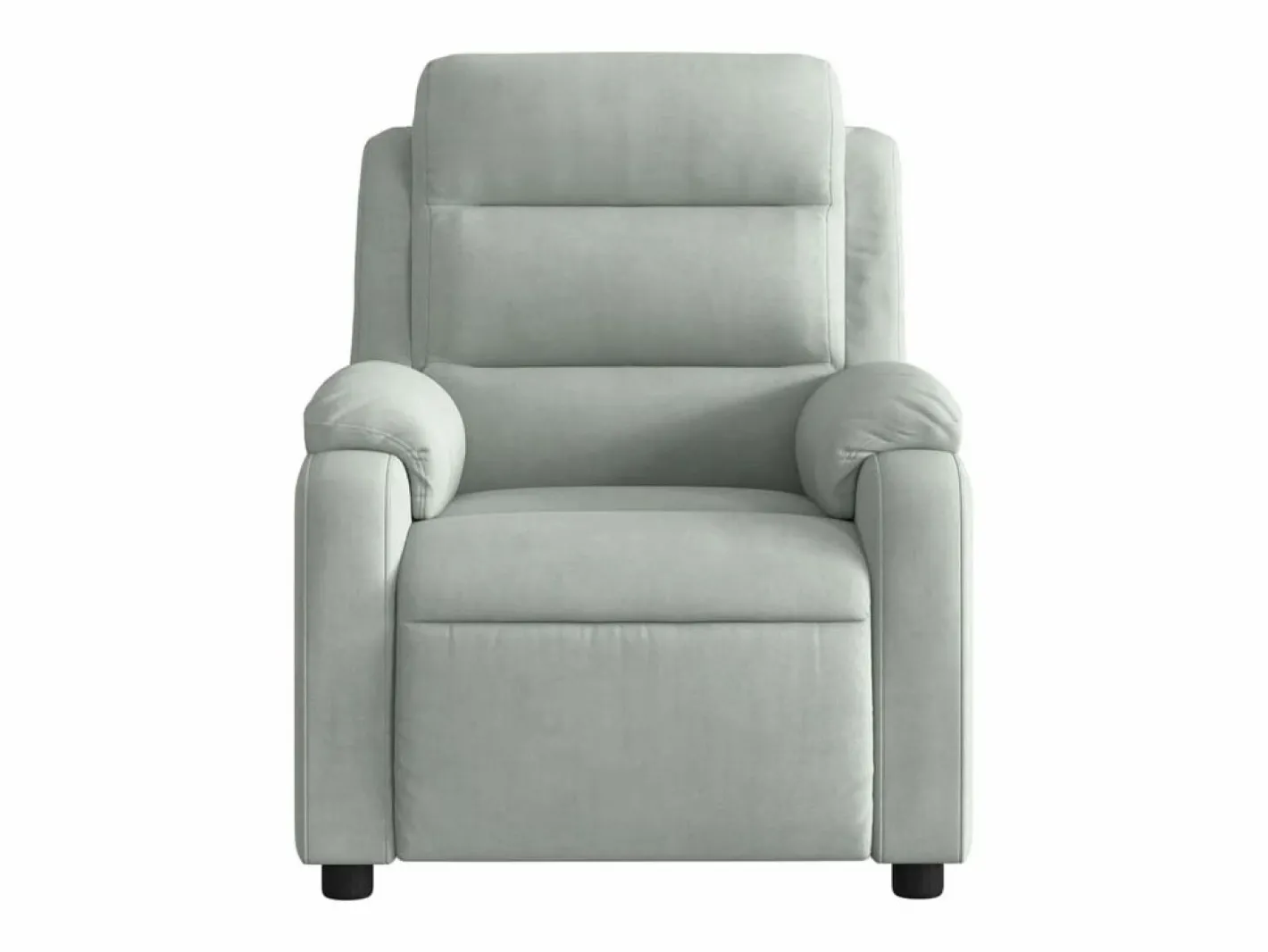 Sillón de relax | Sillón reclinable de masaje eléctrico terciopelo claro SHL5120^ Sale