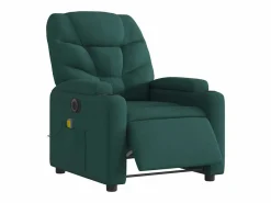 Sillón de relax | Sillón reclinable de masaje eléctrico tela verde oscuro SHL7306^ Sale
