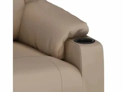Sillón Relax|Sillón de relax | Sillón reclinable de cuero sintético color capuchino SHL7828