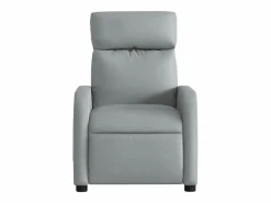 Sillón de relax | Sillón reclinable de masaje de tela claro SHL5109 Gris Sale