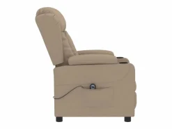 Sillón Relax|Sillón de relax | Sillón reclinable eléctrico de cuero sintético color capuchino SHL8906