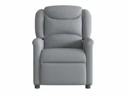 Sillón de relax | Sillón reclinable de masaje de tela claro SHL5692 Gris Discount