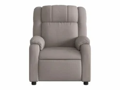 Sillón de relax | Sillón reclinable de masaje eléctrico tela gris taupe SHL5001 Topo Discount