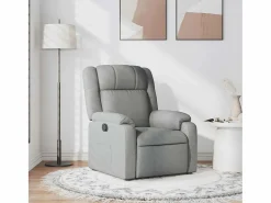 Sillón de relax | Sillón reclinable de tela claro SHL4498 Gris Online