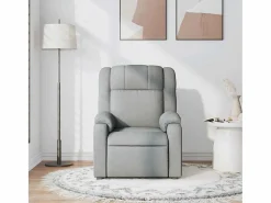 Sillón de relax | Sillón reclinable de tela claro SHL4498 Gris Online