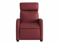 Sillón de relax | Sillón reclinable de cuero sintético tinto SHL6703^ Hot