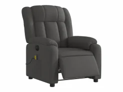 Sillón De Masaje|Sillón de relax | Sillón reclinable de masaje eléctrico tela gris oscuro SHL3826