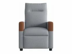 Sillón de relax | Sillón reclinable de masaje eléctrico tela claro SHL8572^ Discount