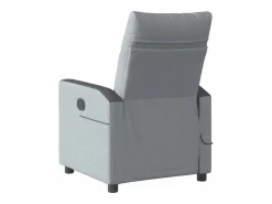 Sillón de relax | Sillón reclinable de masaje eléctrico tela claro SHL3741^ Best