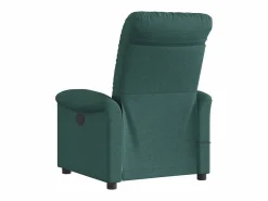 Sillón de relax | Sillón reclinable de masaje eléctrico tela verde oscuro SHL8429^ Best