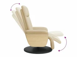 Sillón de relax | Sillón reclinable con reposapiés tela color SHL5841^