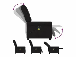 Sillón de relax | Sillón reclinable de masaje eléctrico tela SHL2888^ Sale