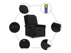 Sillón de relax | Sillón reclinable de masaje eléctrico tela SHL2888^ Sale