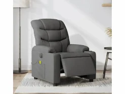 Sillón De Masaje|Sillón de relax | Sillón reclinable de masaje eléctrico tela gris oscuro SHL5950
